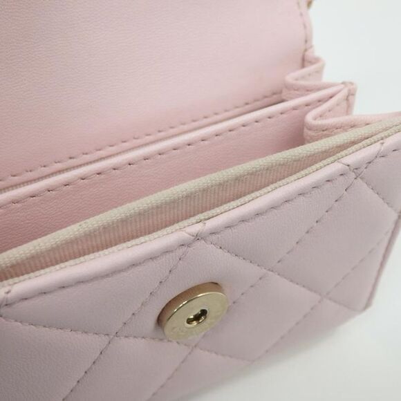 Chanel Mini Matelasse Pearl Chain Wallet - Picture 10 of 10